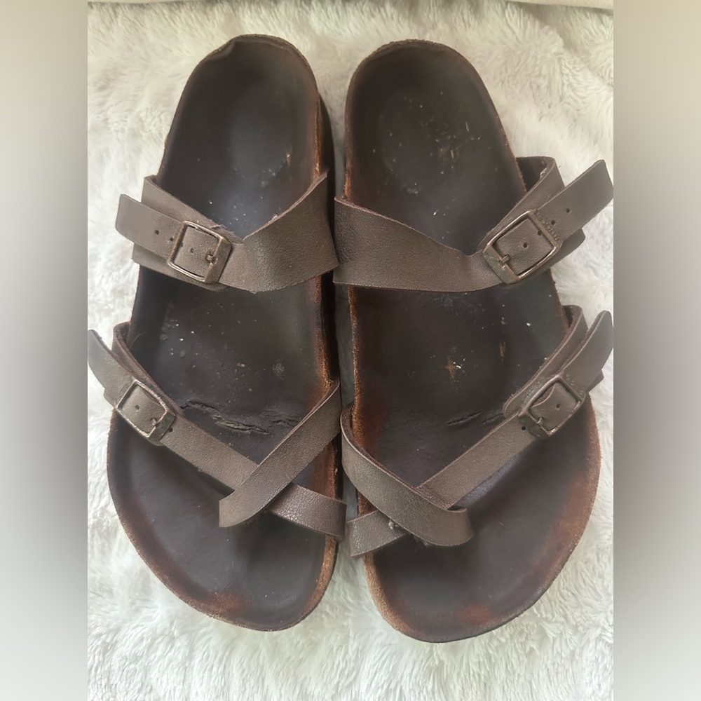 Birkenstock Mayari Brown Sandals Women’s Size 39/8 (SEE PHOTOS)
